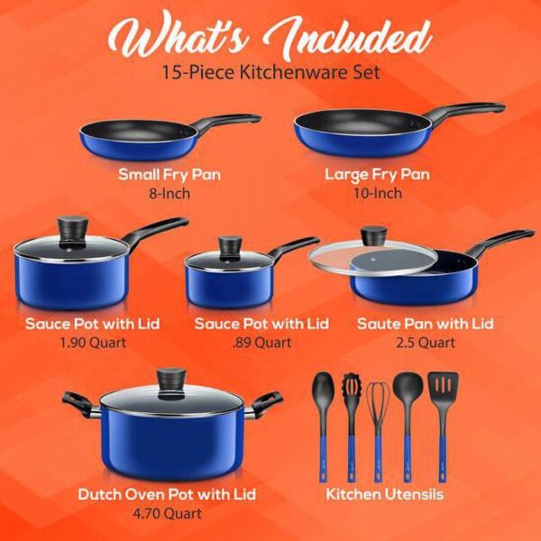 SereneLife 15 Piece a6fc5dbd2a99ef829da5d6ecb20b5397