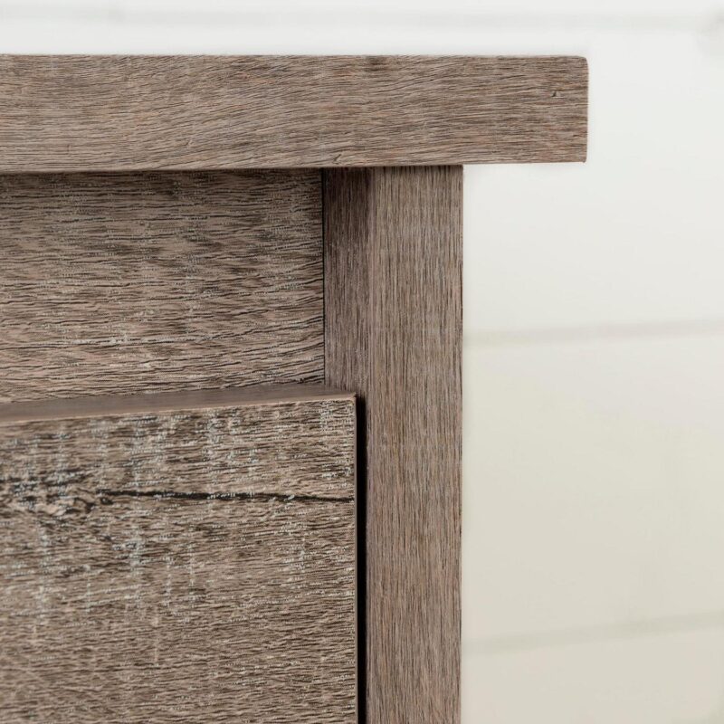 South Shore Tassio Farmhouse 5-Drawers Dresser Weathered Oak - Image 7
