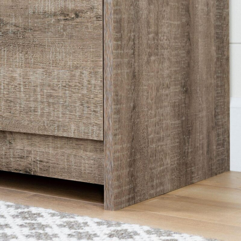 South Shore Tassio Farmhouse 5-Drawers Dresser Weathered Oak - Image 2