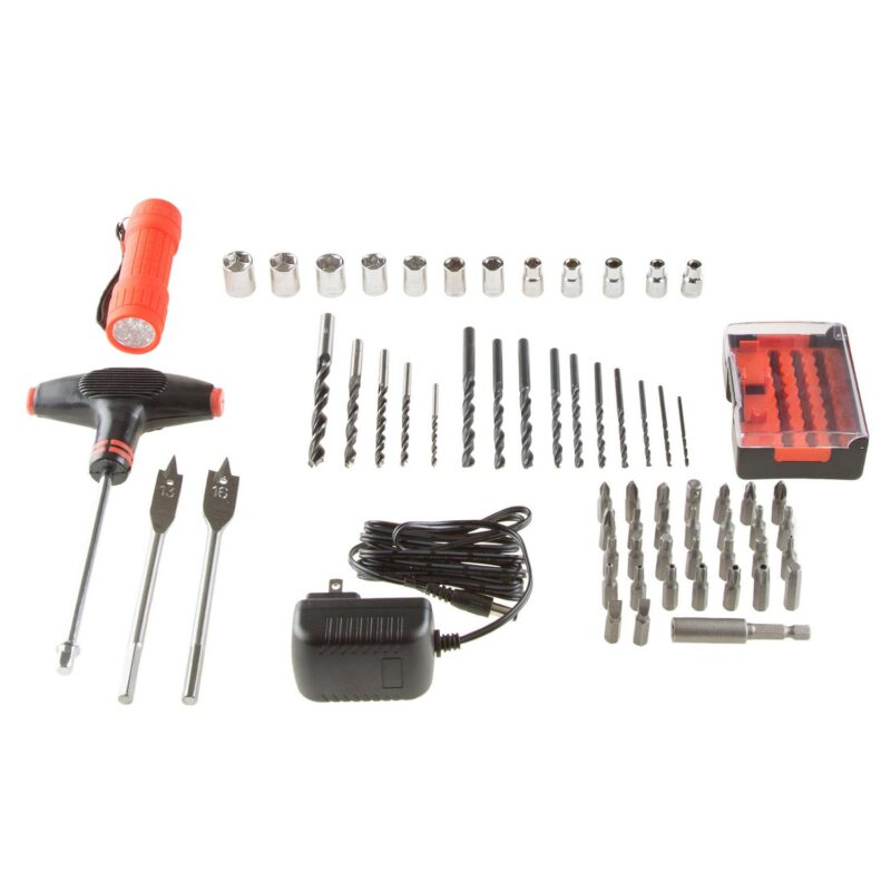 Stalwart 20V Lithium Ion 62 Pc Cordless Drill and Accessory Kit - Image 9