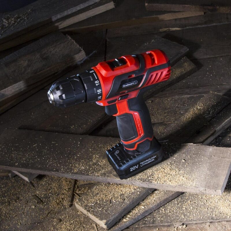 Stalwart 20V Lithium Ion 62 Pc Cordless Drill and Accessory Kit - Image 3