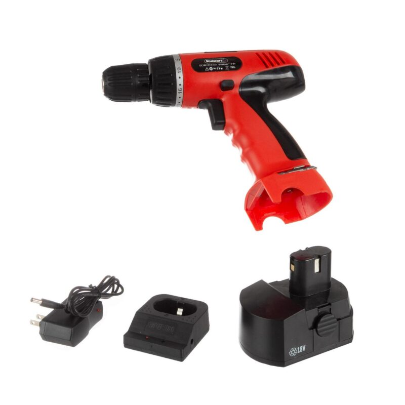Stalwart 78PC 18V Cordless Drill Set with Bits, Sockets, and Drivers (Red) - Image 8