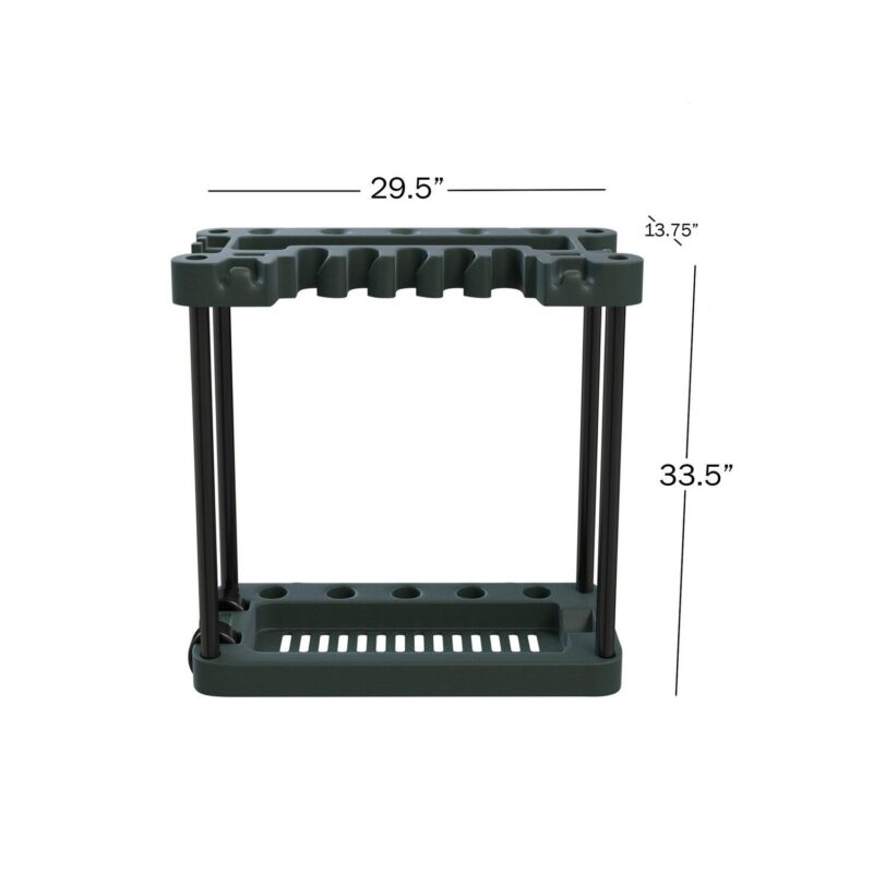 Stalwart Garden Tool Organizer a Rolling Utility Cart a Holds 40 Yard Tools - Image 3