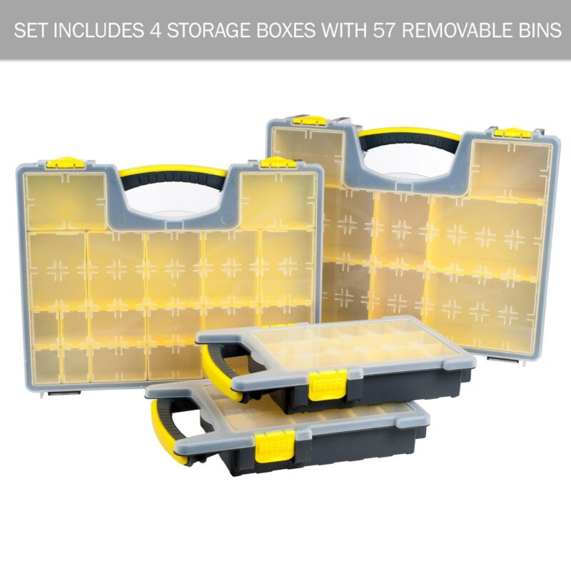 Stalwart Tool Box Organizer and Storage Set for Small Parts and Hardware - Image 7