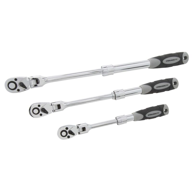 Steelman Extendable Flexhead Ratchet Set,3 Pieces 96753 - Image 2