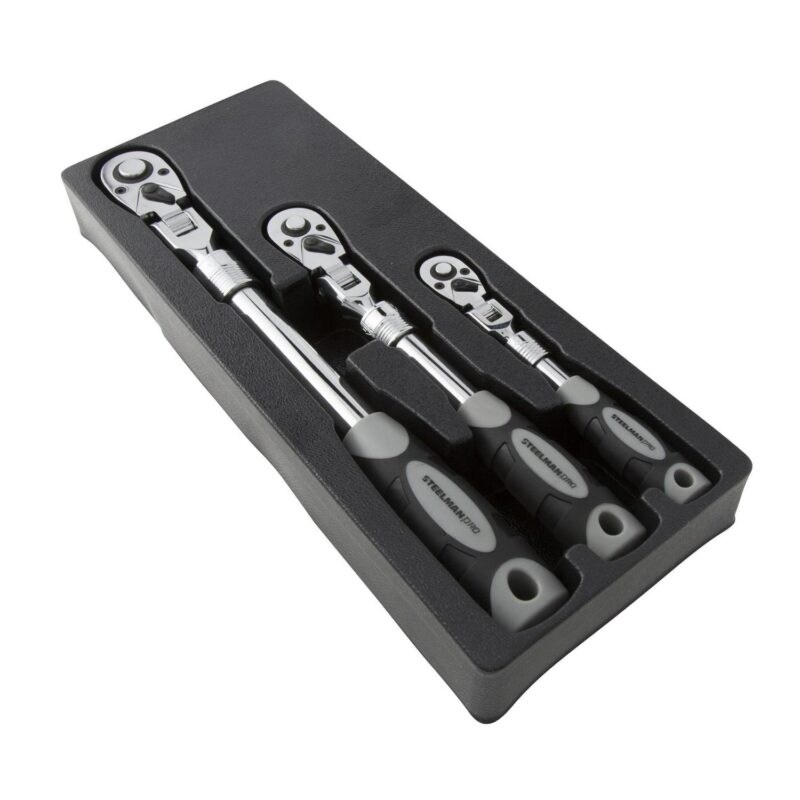 Steelman Extendable Flexhead Ratchet Set,3 Pieces 96753 - Image 8