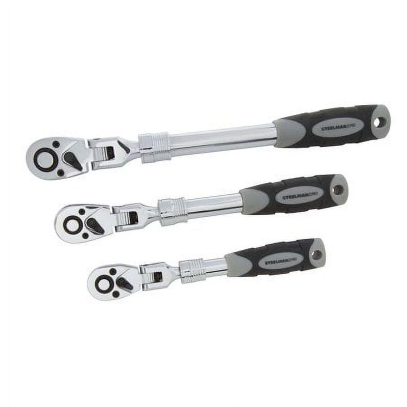 Steelman Extendable Flexhead Ratchet Set,3 Pieces 96753