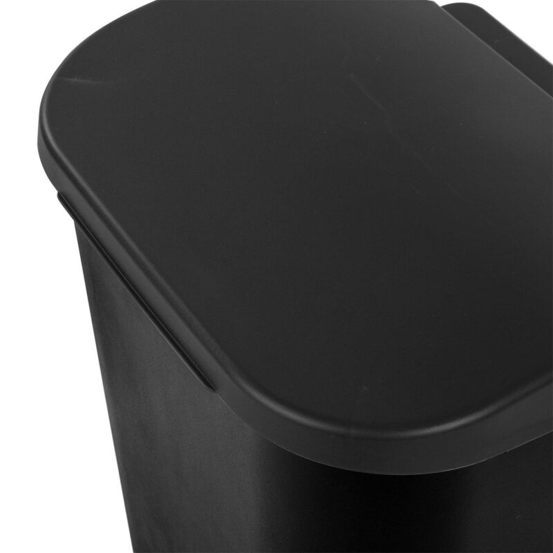 Sterilite 11.3 Gallon Lift Top Lid Wastebasket Trash Can, Black (6 Pack) - Image 3