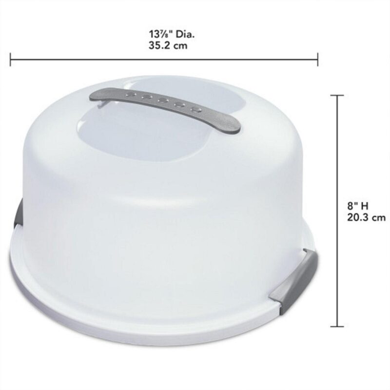 Sterilite Portable Latching Cake Server Carrier Keeper with Handles (8 Pack) - Image 2