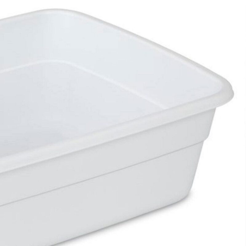 Sterilite Small Portable Rectangle Plastic 8 Qt Dish Pan, White (36 Pack) - Image 7