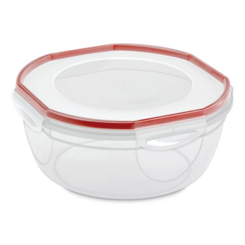 Sterilite Ultra Seal 4.7 Qt Plastic Food Storage Bowl Container, (8 Pack)