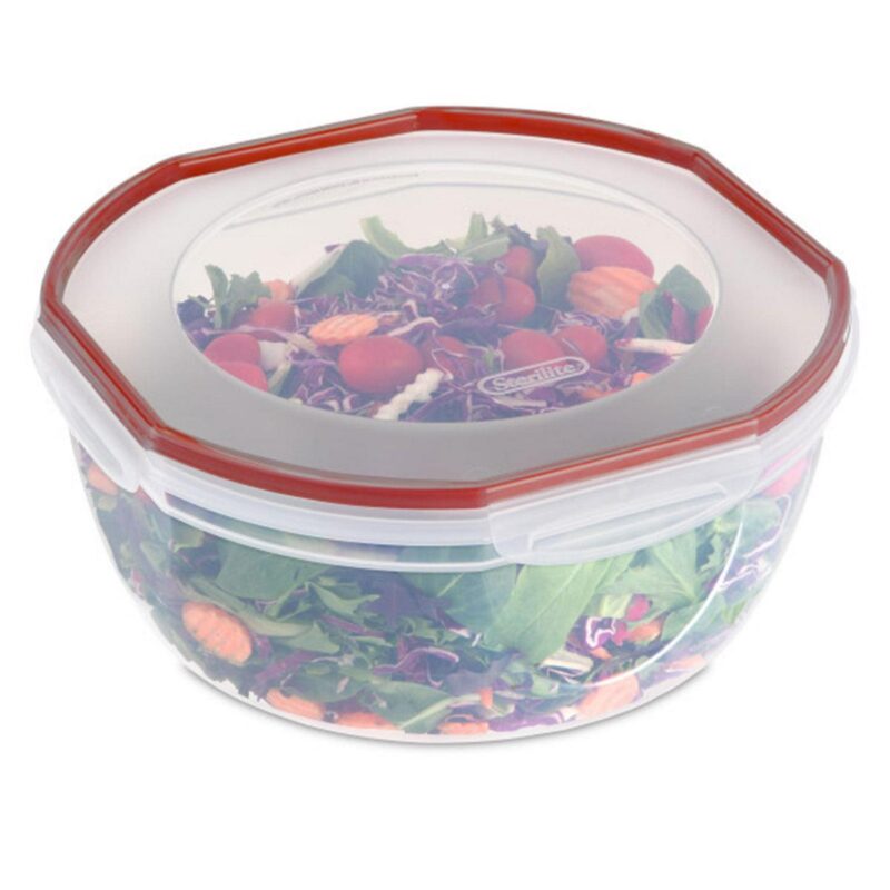 Sterilite Ultra Seal 8.10 Quart Plastic Food Storage Bowl Container, 6 Pack - Image 7