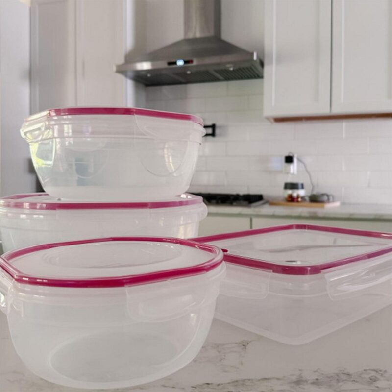 Sterilite Ultra Seal 4.7 Qt Plastic Food Storage Bowl Container, (8 Pack) - Image 7