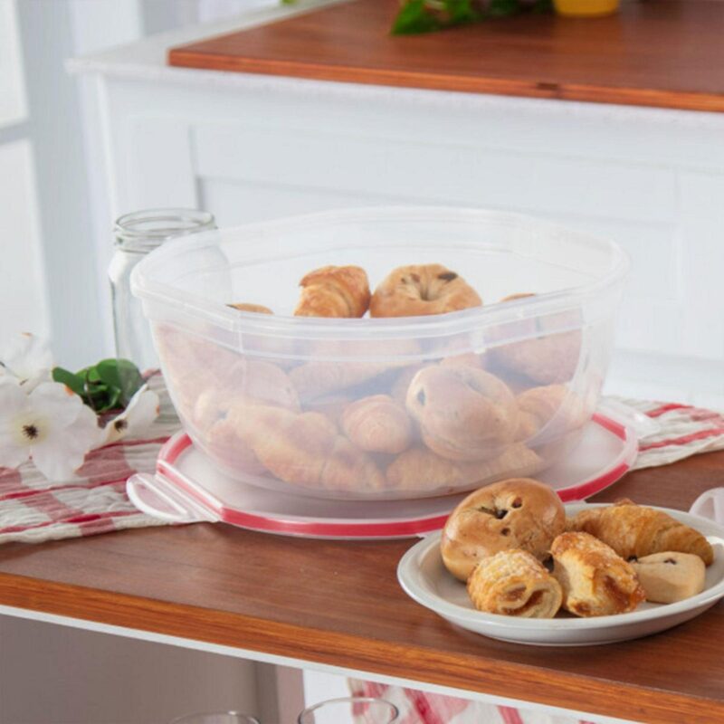 Sterilite Ultra Seal 8.10 Quart Plastic Food Storage Bowl Container, 6 Pack - Image 3
