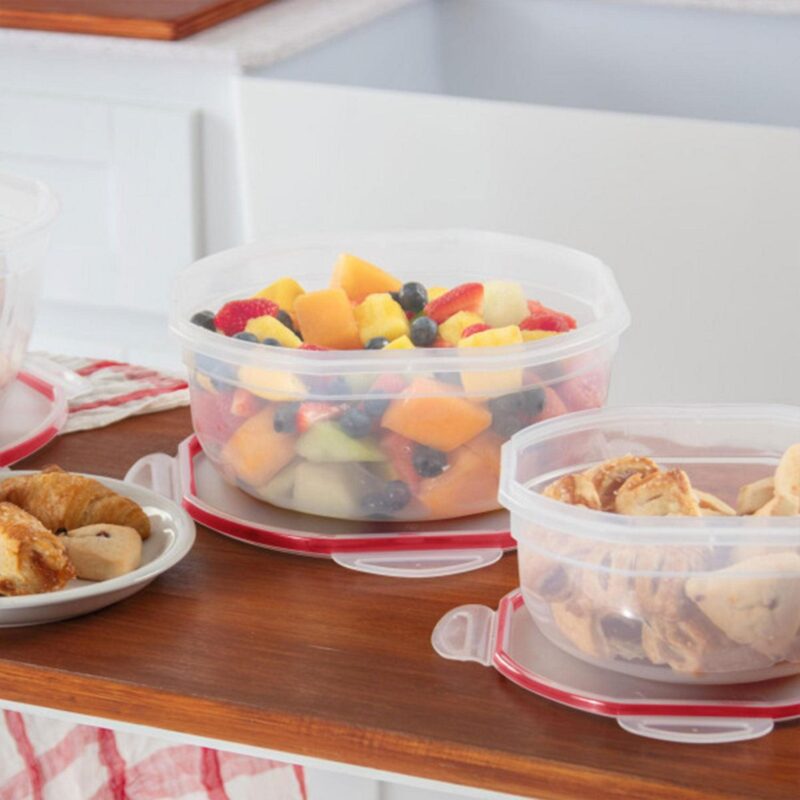 Sterilite Ultra Seal 4.7 Qt Plastic Food Storage Bowl Container, (8 Pack) - Image 3