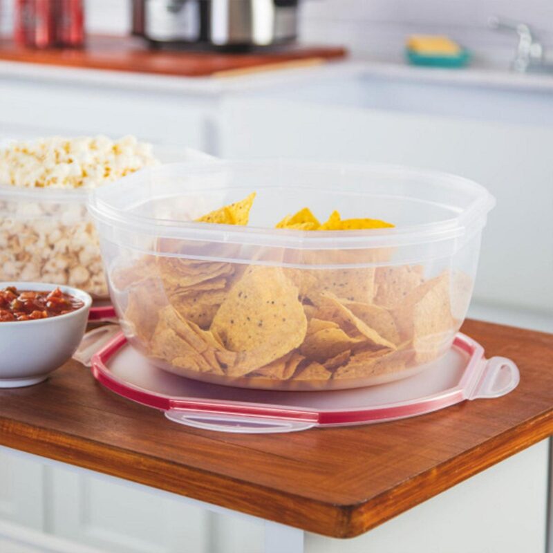 Sterilite Ultra Seal 8.10 Quart Plastic Food Storage Bowl Container, 6 Pack - Image 4