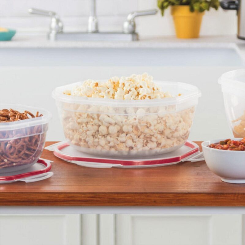 Sterilite Ultra Seal 4.7 Qt Plastic Food Storage Bowl Container, (8 Pack) - Image 4