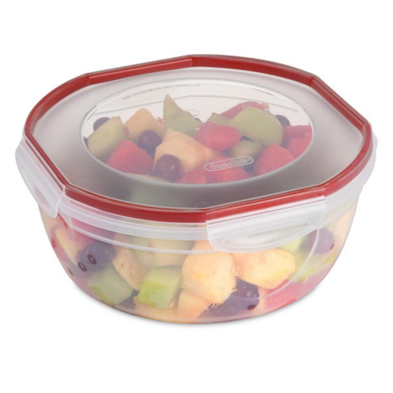 Sterilite Ultra Seal 4.7 Qt Plastic Food Storage Bowl Container, (8 Pack) - Image 8