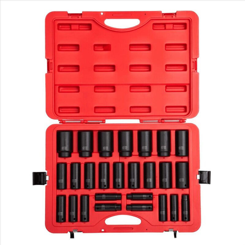 Sunex 2646 26-Piece 1/2  Drive Deep Metric Impact Socket Set - Image 2