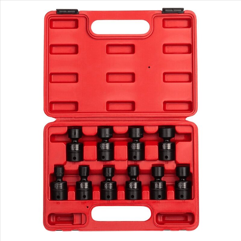 Sunex 3657 3/8  Drive 10 Pc. Metric Univ. Impact Socket Set delete 6 pt - Image 2