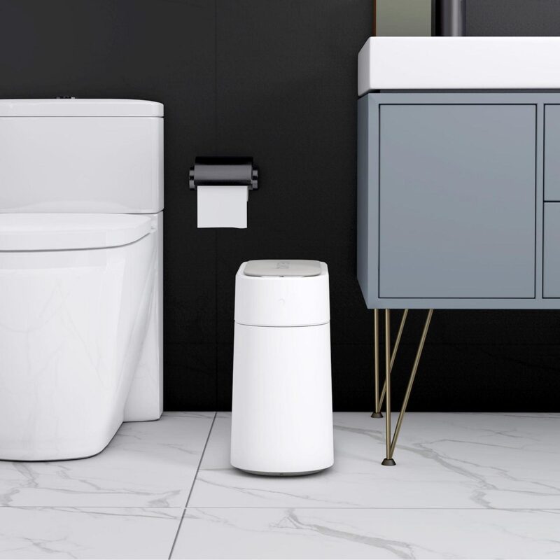 TOWNEW T03 3.4 Gallon White Smart Trash Can - Image 2