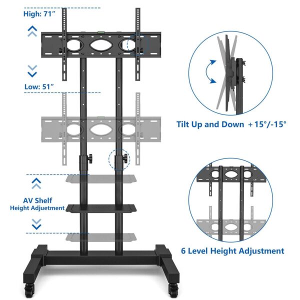 TVON Mobile TV Stand b1154016a2dec11ebb64e09b3fd6d220
