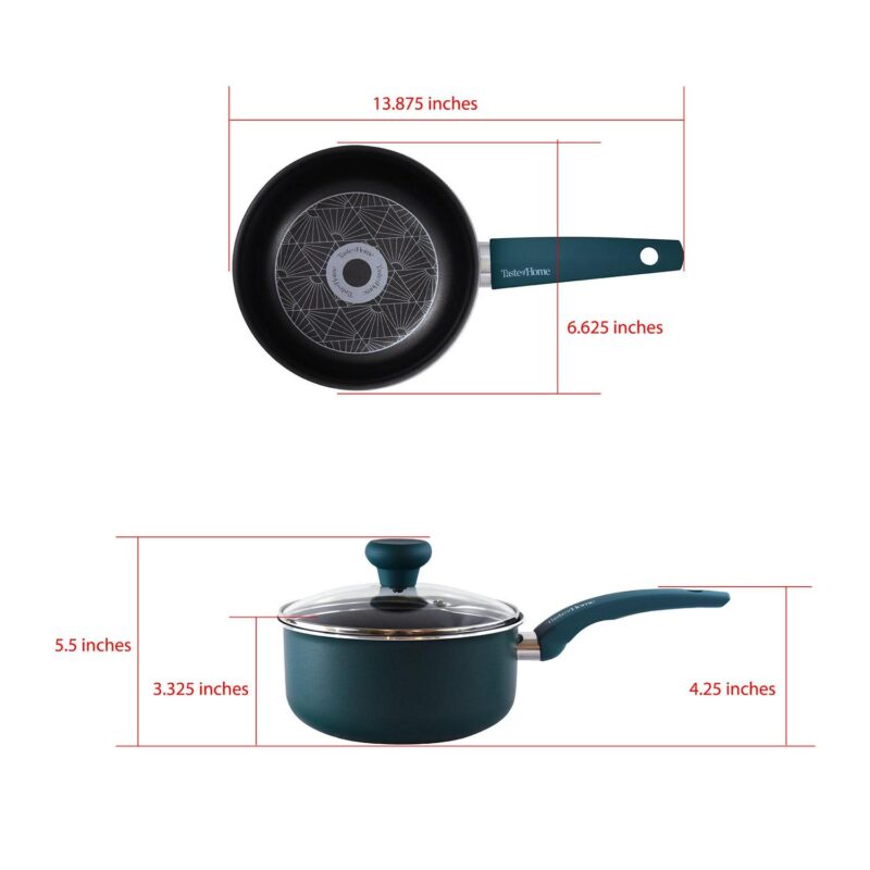 Taste of Home 8 Piece Non-stick Aluminum Cookware Set - Image 12
