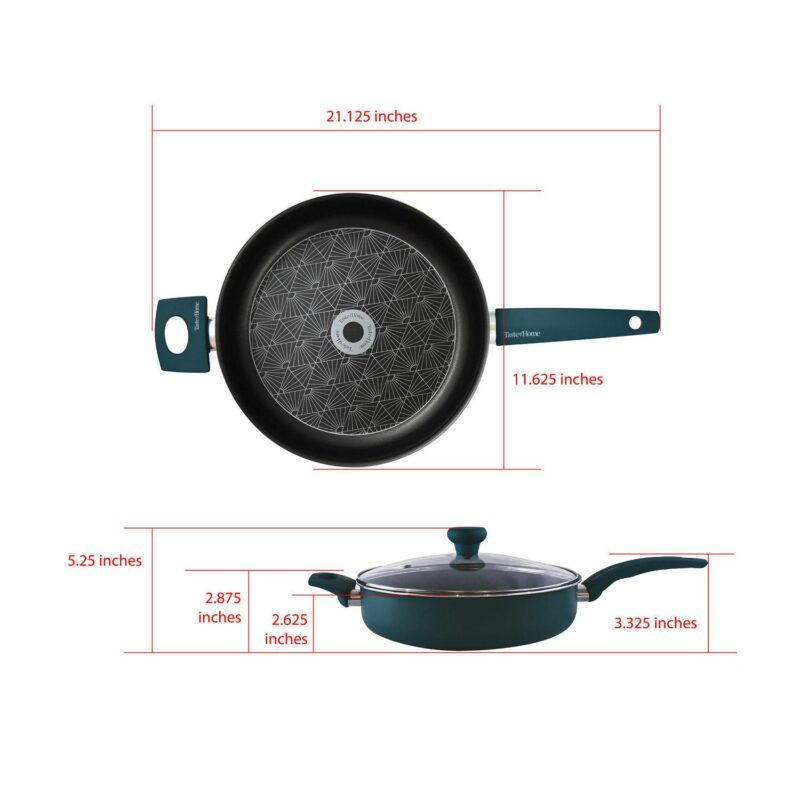 Taste of Home 8 Piece Non-stick Aluminum Cookware Set - Image 4