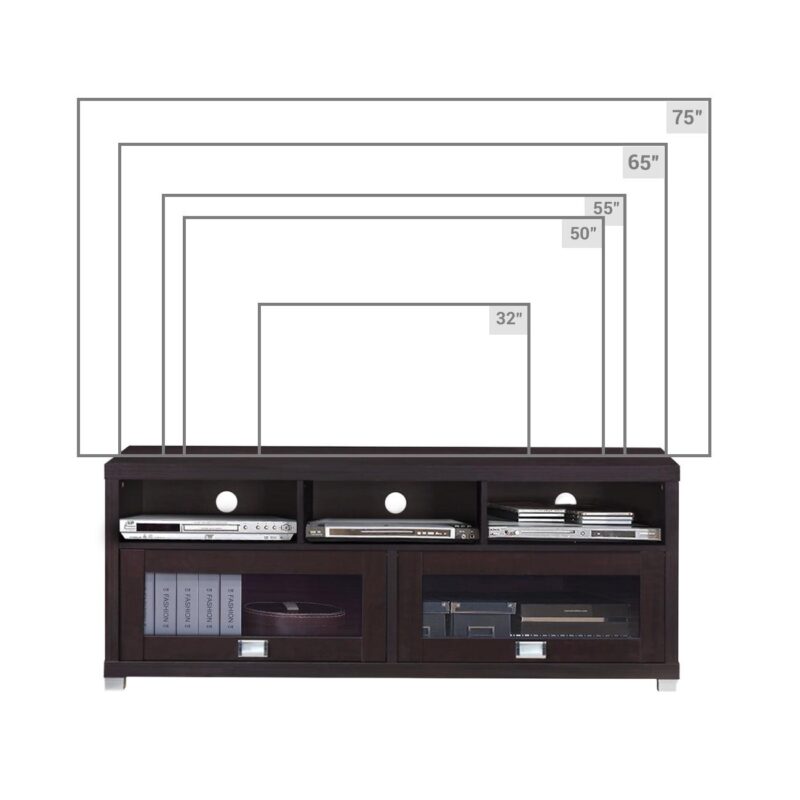 Techni Mobili 58  W Durbin TV Stand for TVs up to 75 , Espresso - Image 7