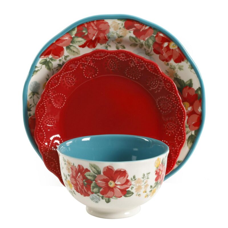 The Pioneer Woman Assorted Dinnerware Set, 12-Piece Set - Image 4