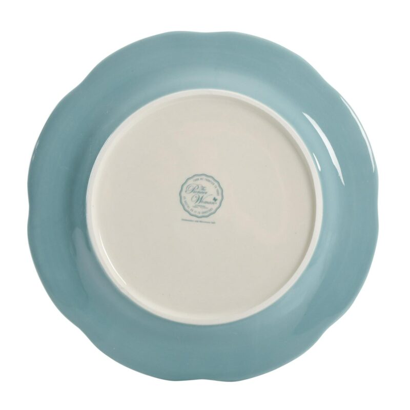 The Pioneer Woman Blooming Bouquet White Ceramic 12-Piece Dinnerware Set - Image 5