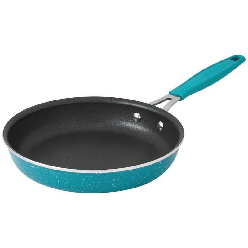 The Pioneer Woman Frontier Speckle 12-Piece Aluminum Cookware Set, Teal - Image 5