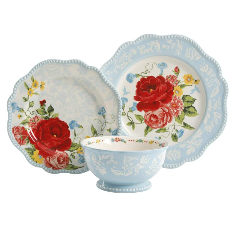 The Pioneer Woman Sweet Rose 12-Piece Dinnerware Set - Image 3