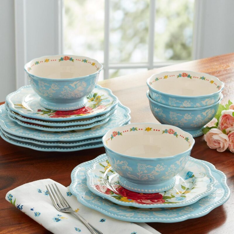 The Pioneer Woman Sweet Rose 12-Piece Dinnerware Set - Image 2