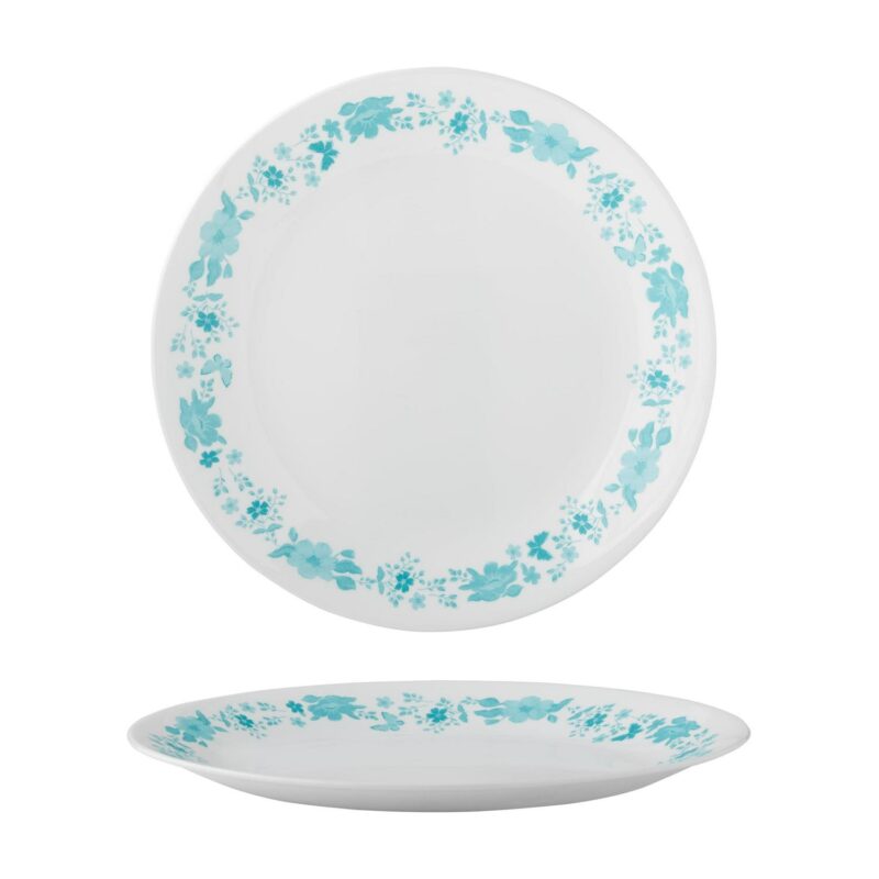 The Pioneer Woman by Corelle 12-Piece Dinnerware Set, Evie, Teal - Image 5