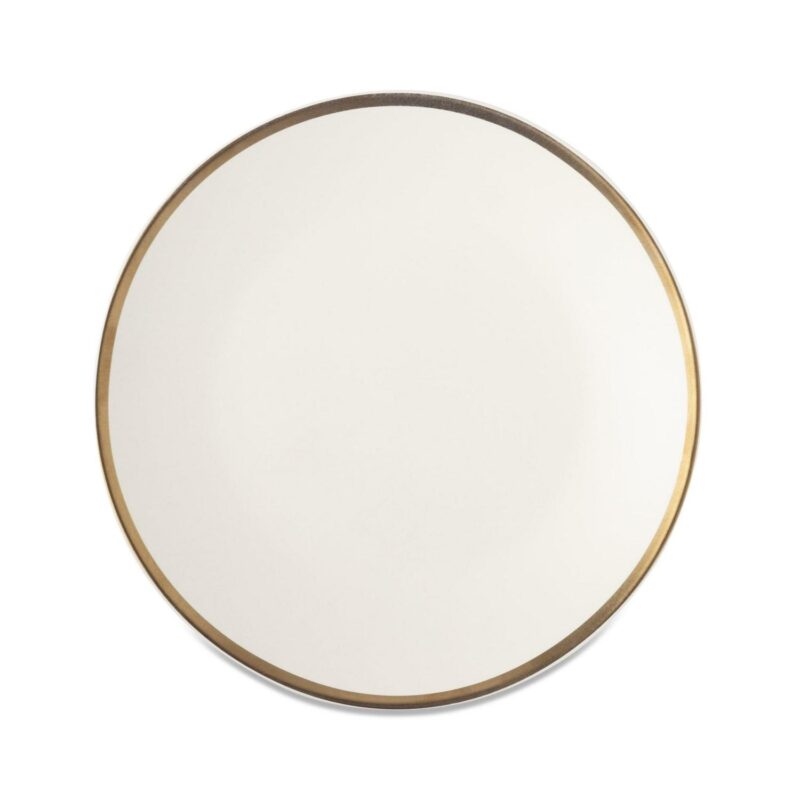 Thyme and Table 12-Piece Stoneware White Dinnerware Set, Everest Collection - Image 12