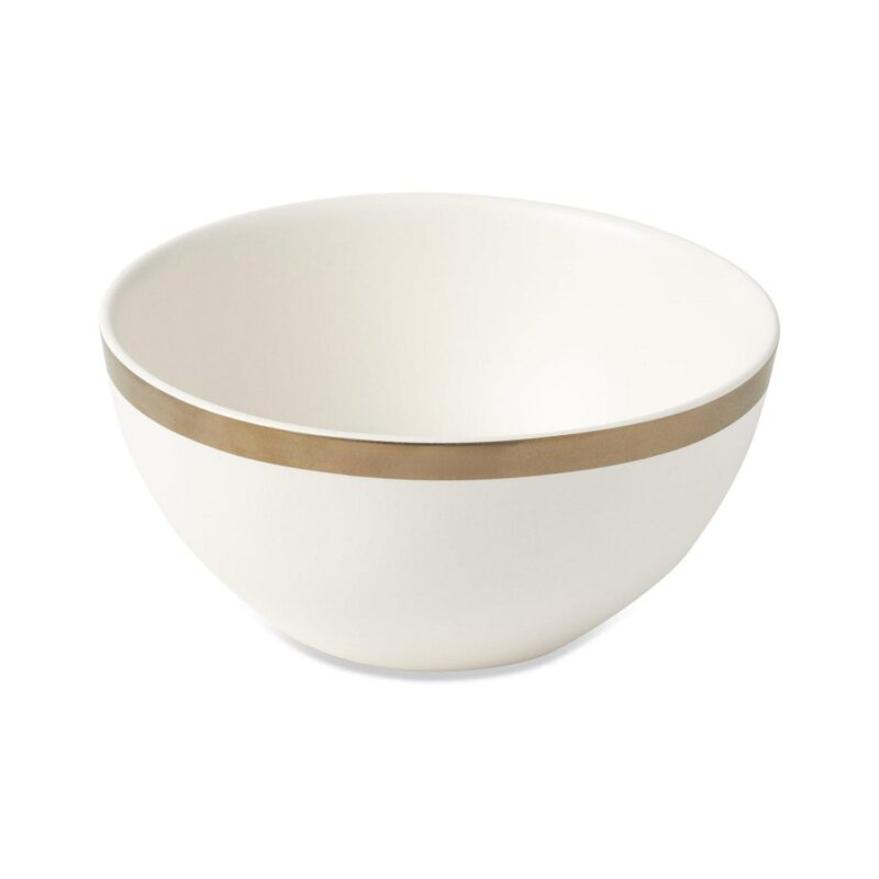Thyme and Table 12-Piece Stoneware White Dinnerware Set, Everest Collection - Image 11