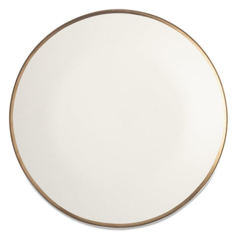 Thyme and Table 12-Piece Stoneware White Dinnerware Set, Everest Collection - Image 10