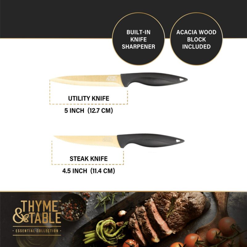 Thyme and Table 15-Piece Knife Block Set - Image 7