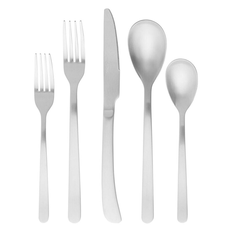 Thyme and Table 40-Piece Royal Stainless Steel Flatware Set, Stainless Steel
