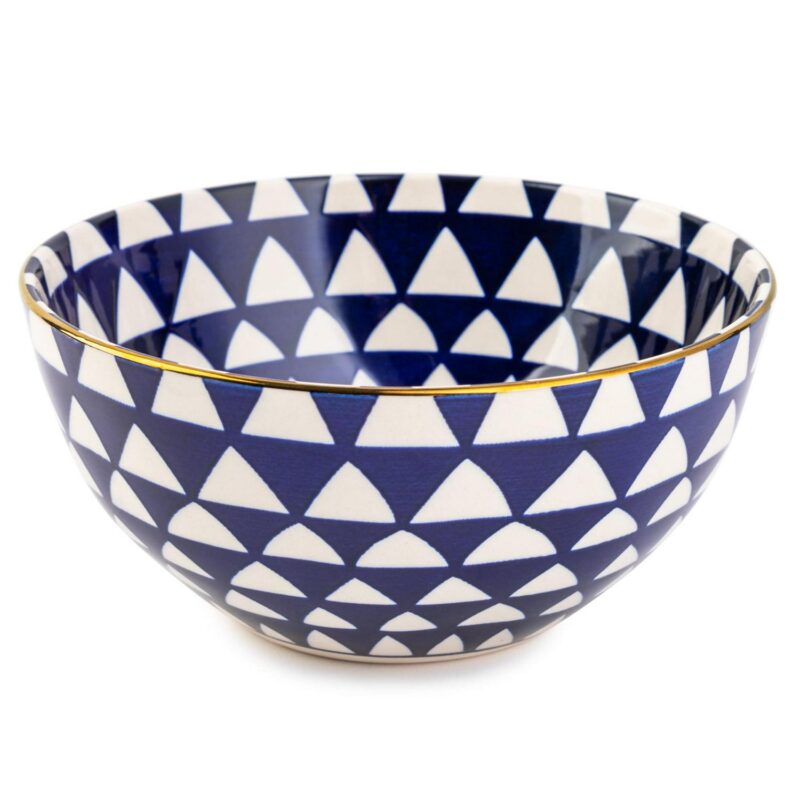 Thyme and Table Blue Medallion 12 Piece Dinnerware Set - Image 5
