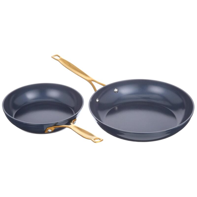 Thyme and Table Non-Stick Pots and Pans 12-Piece Cookware Set, Blue - Image 12