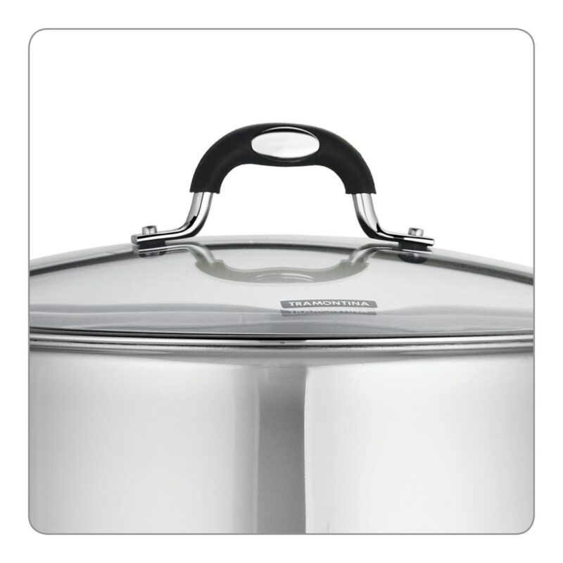 Tramontina 16 Quart Stainless Steel Covered Stock Pot - Image 3