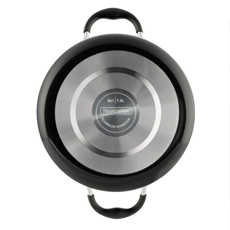 Tramontina 8 Qt Style Gray Non Stick Covered Stock Pot - Image 2