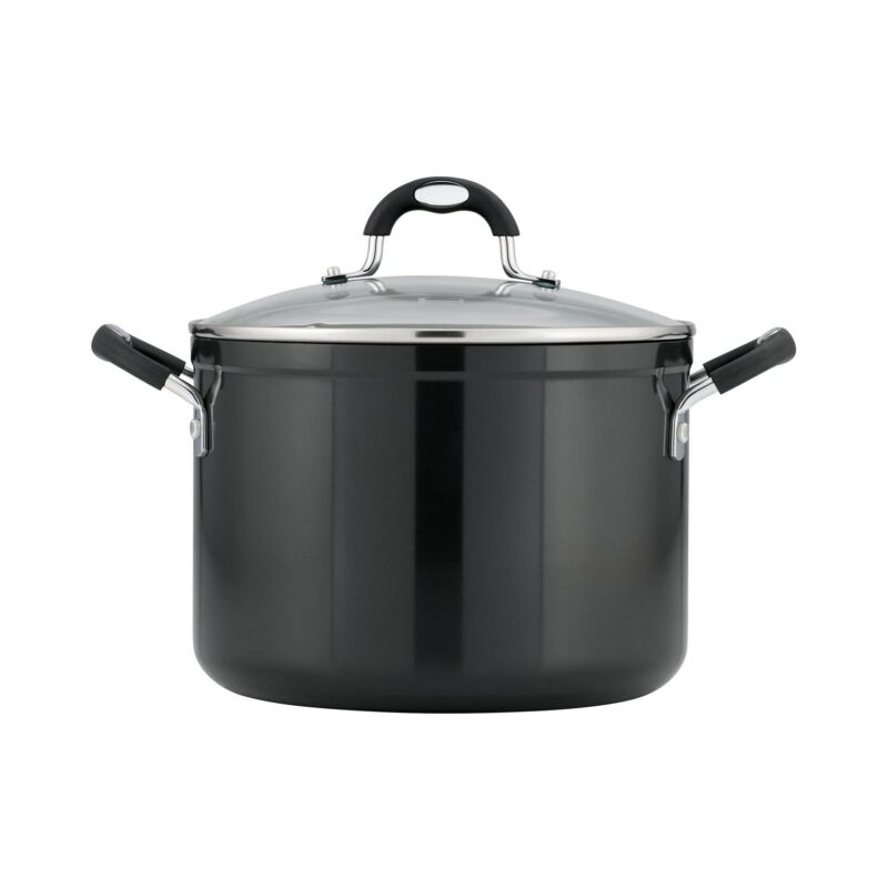 Tramontina 8 Qt Style Gray Non Stick Covered Stock Pot - Image 5