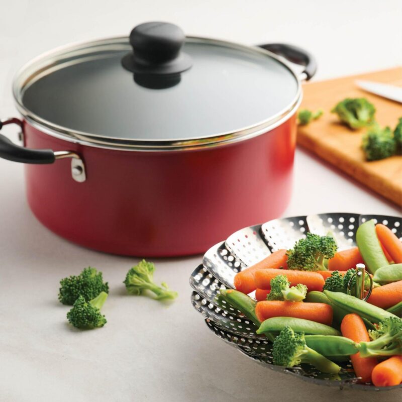 Tramontina Primaware 18 Piece Non-stick Cookware Set, Red - Image 9