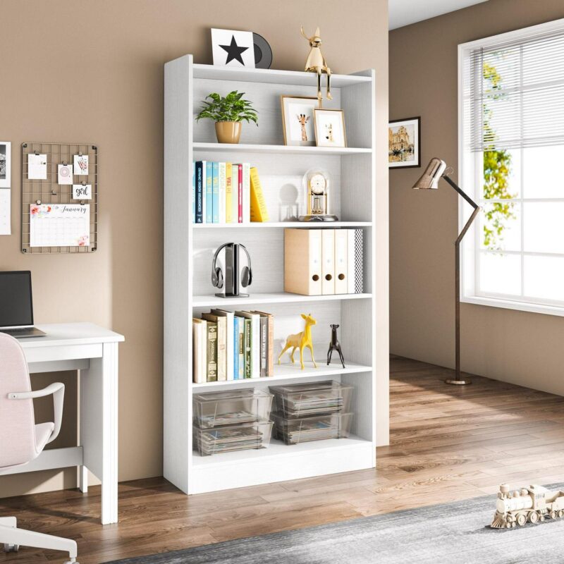 Tribesigns 6-Tier Open Bookcase 72-inch Large Tall Bookshelf with Storage Shelves Modern Wood Free-Standing Library - Image 2