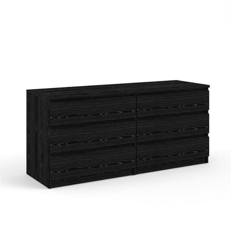 Tvilum Scottsdale 6 Drawer Double Dresser for Adults, Black - Image 5