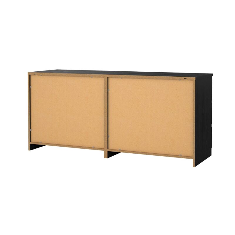 Tvilum Scottsdale 6 Drawer Double Dresser for Adults, Black - Image 15