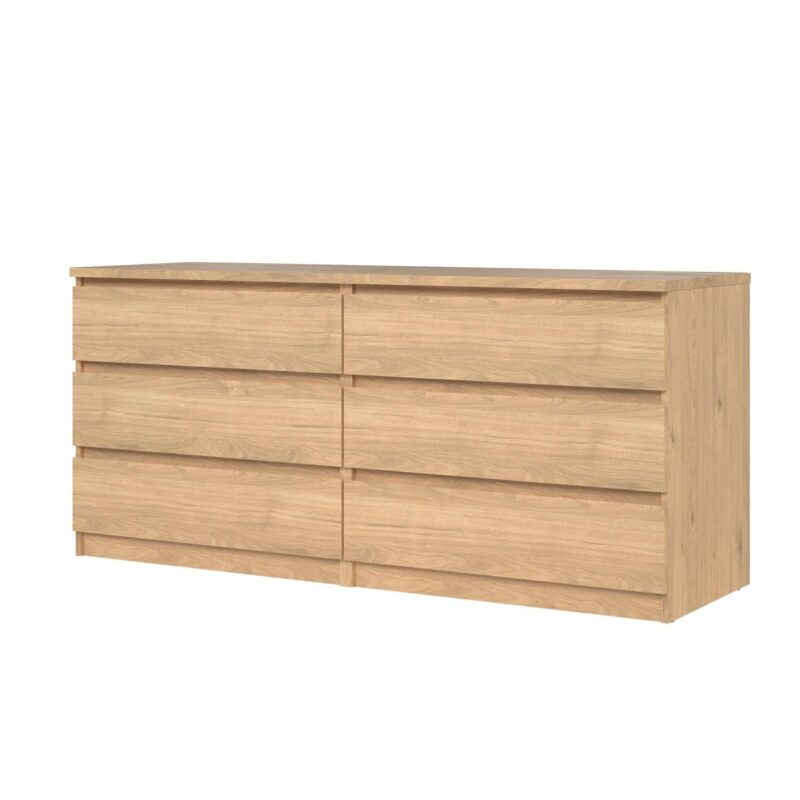 Tvilum Scottsdale 6 Drawer Double Dresser for Adults, Jackson Hickory - Image 4